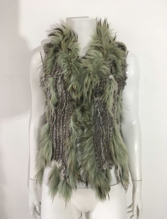 Елек естествен косъм лисица и заек 2 модела С/М