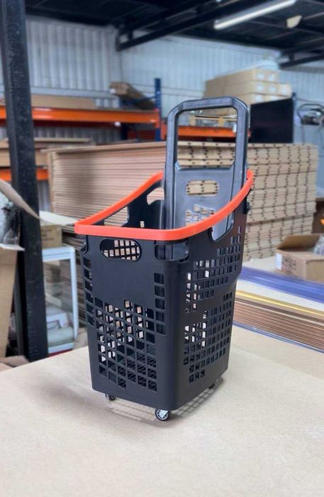 Корзина покупательская покупательские тележки пластик корзина-тележка