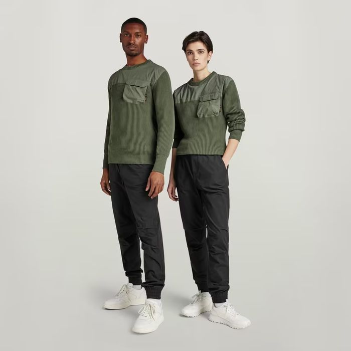 Оригинален пуловер G-Star Raw Army S XXL нов мъжки суичър карго блуза
