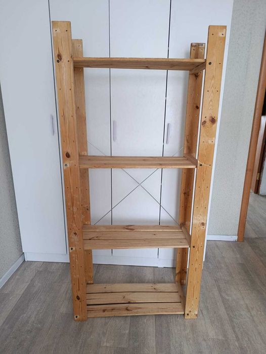 Стеллаж IKEA из массива сосны