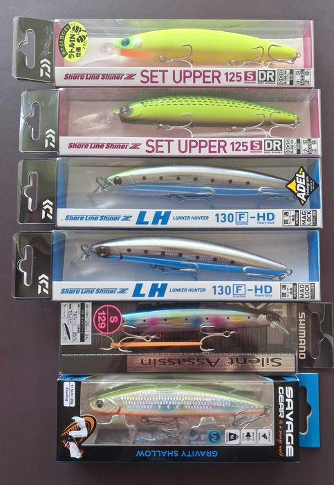 Джигове/пилкери и воблери Daiwa, Shimano, Savage Gear за морски риболов