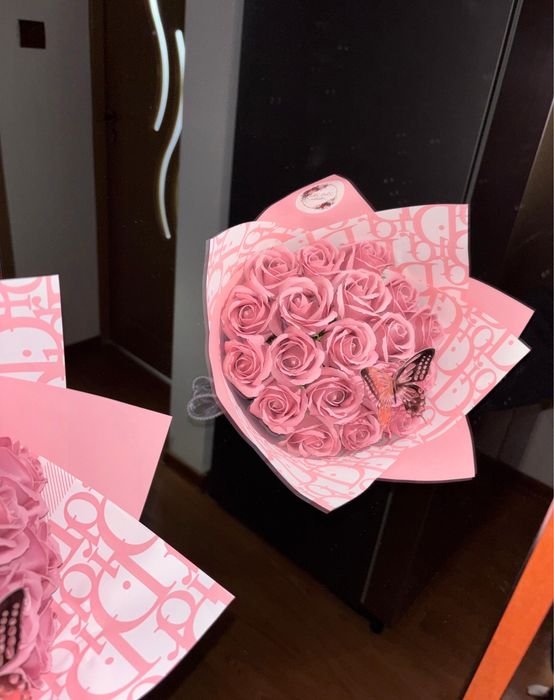 buchet trandafiri de sapun