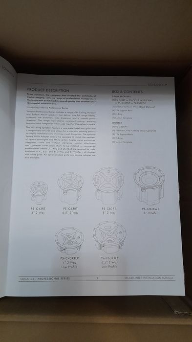 Boxă de tavan sonace PS-C63RT.