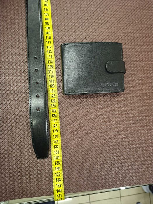 Мъжки комплект портфейл и колан