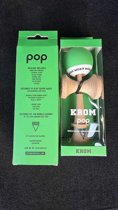 Vând Kendama Krom Pop Rubber - Green Lime - originala