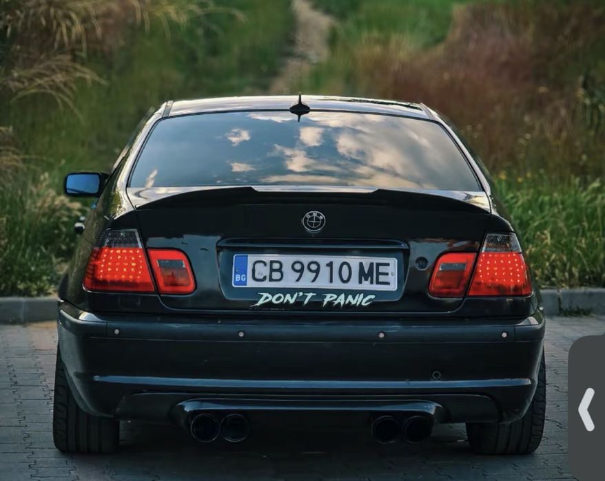 Черен PSM спойлер за E46 седан