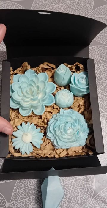 GIFTBOX cutie cu lumanari parfumate din ceara naturala de soia