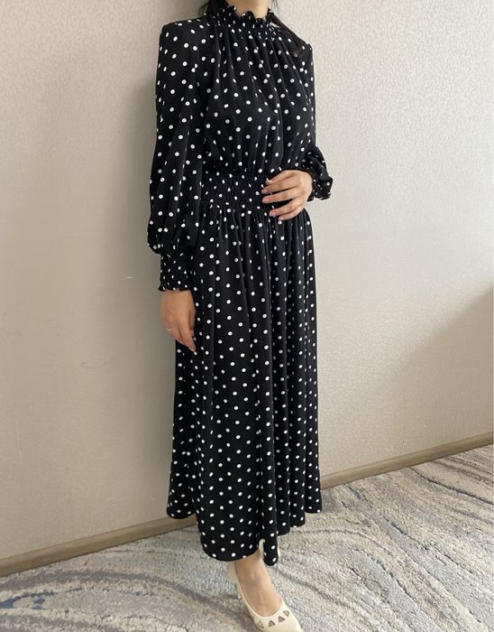 Шикарное летнее платье длинное черное