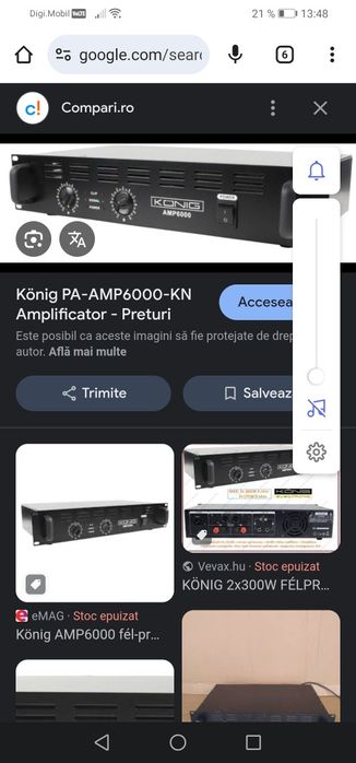 Vând putere koning AMP 6000