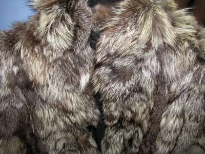 Кожух - сребърна лисица