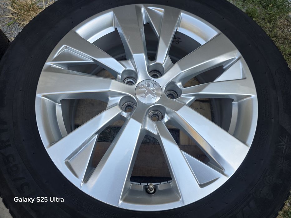 Лети джанти 17ки 5х108 Peugeot + зимни гуми 215/65/17 Michelin