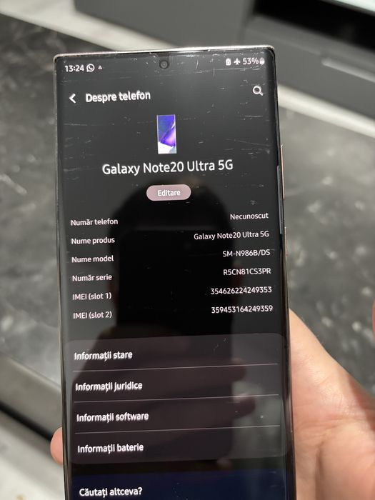 Samsung Note 20 Ultra 5G 256 GB