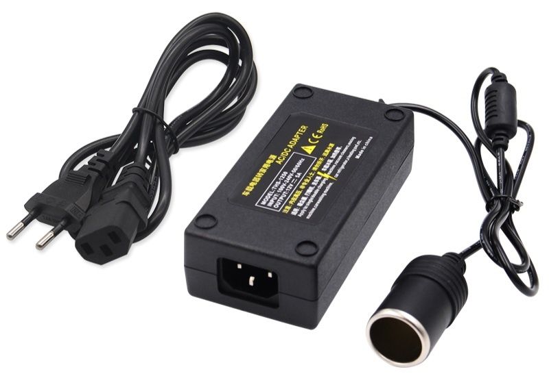 Адаптер от 220 на 12V, 5A - тип запалка за кола