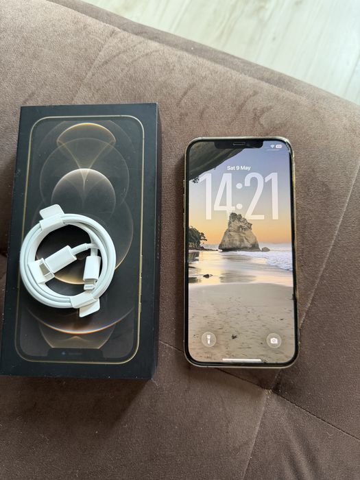 iPhone 12 Pro Max 256GB Gold / Full Set + Кейсове