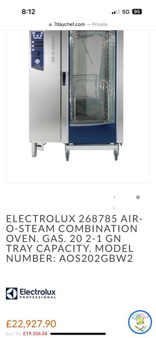 1 седмица тестов период,Конвектомат 40 тави Electrolux