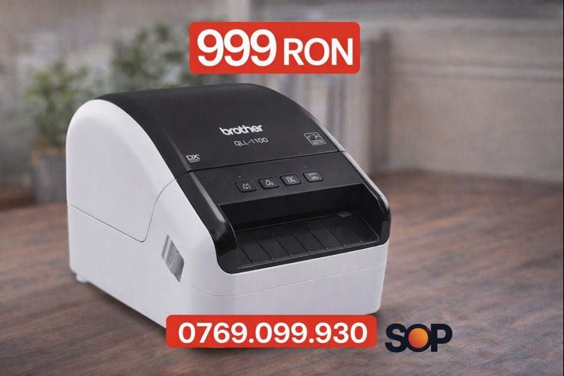 Brother QL1100c sigilat | factura | garantie | livrare gratuită