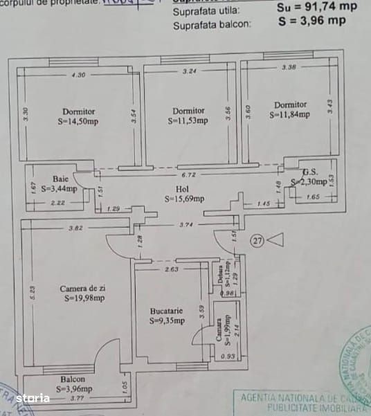 Apartament 4 Camere | Inel 1-DR-uri | 2 Băi | Centrală pe Gaz | Etaj 2