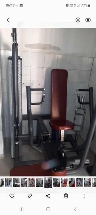 Фитнес оборудване тека teca джангал машина дъмбели лежанка кросоувър