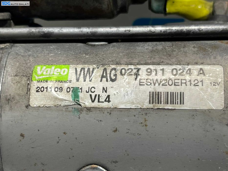 Electromotor cu 13 Dinti Volkswagen Passat B7 1.6 TDI CAY CAYC 2010 - 2015 Cod 02Z911024A [B3599]