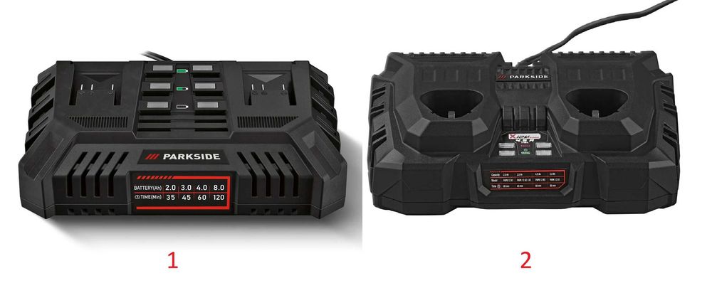 Двойно зарядно PARKSIDE 20V/12V    2х4.5A, 200W
