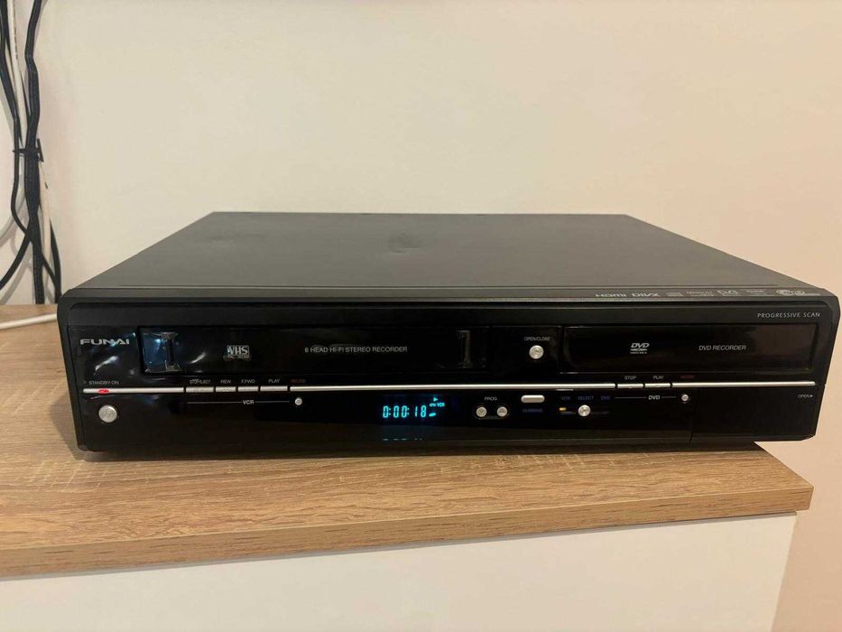 Dvd Combo Vhs - Funai WD6D-M100 - HDMI - functional! VCR - VCP
