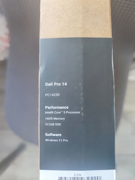 Чисто нов Dell Pro 14 (PC14250) | Intel Core 5 120U | 16GB DDR5 | 512GB SSD | Win 11 Pro | Гаранция 2027