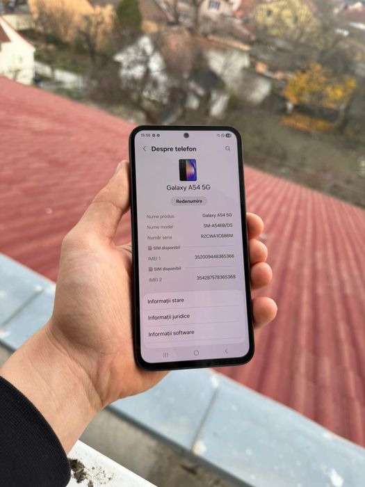 Samsung Galaxy A54 5G, Graphite, Memorie 128GB, 8GB RAM, Android 16