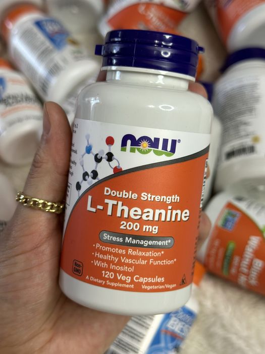 L-Theanine. L-Теанин. 200 мг 60, 120 капсул. В НАЛИЧИИ