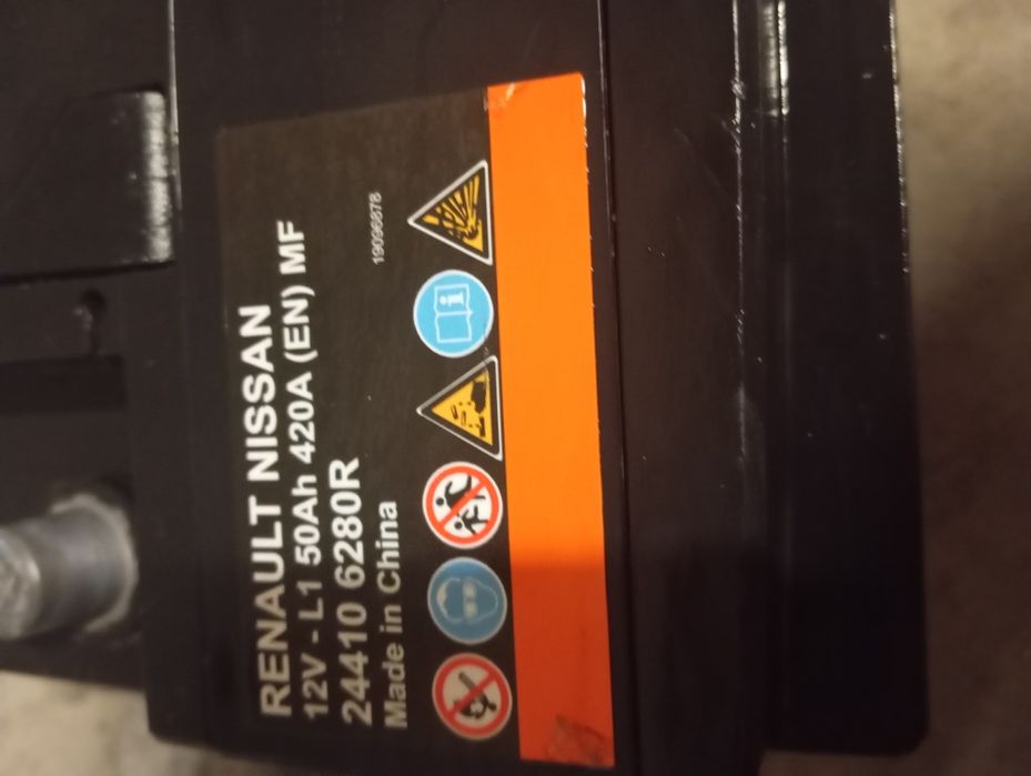 Baterie auto Renault Nissan 50 amperi stare perfectă