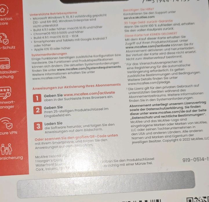 Licenta Antivirus McAfee - Abonament de 1 an, nr nelimitat dizpositive