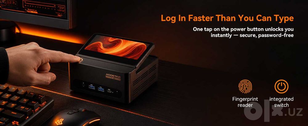 Мини Пк Mini Pc AOOSTAR G-FLIP AMD Ryzen Ai7 H255 16Gb/500Gb