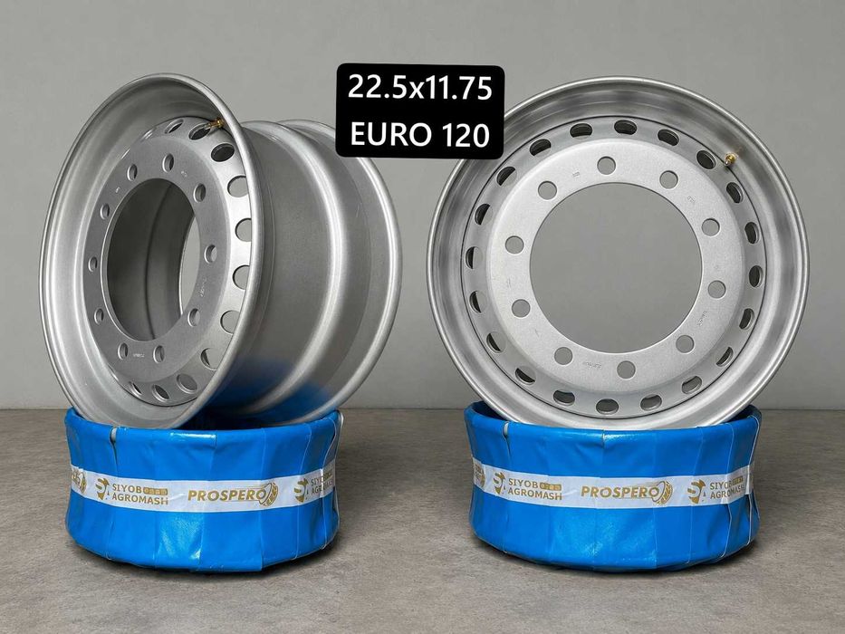 Yuk mashinalari uchun turli o‘lchamdagi diskalar 22.9x11.75, 22.5x9.00