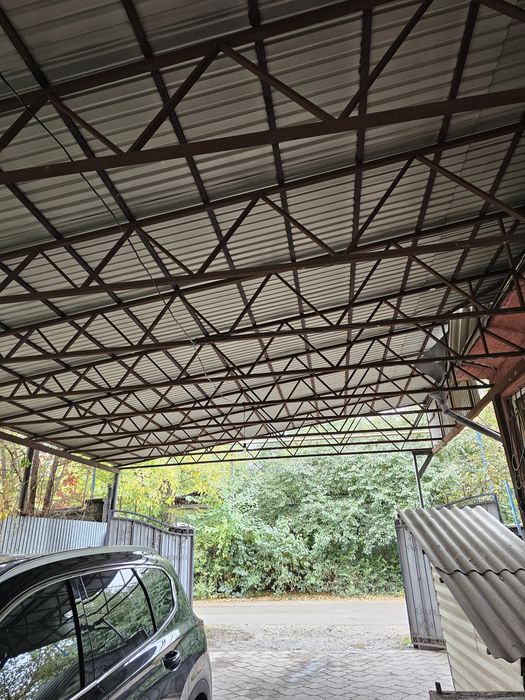 Навес. Готовые фермы