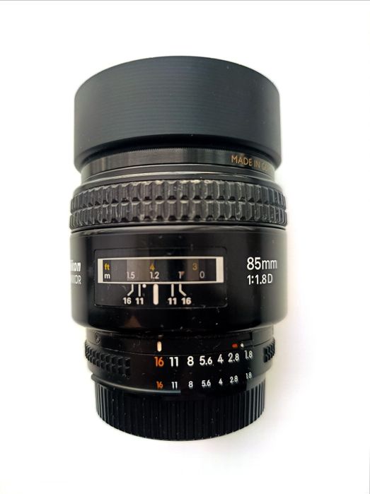 Nikon 85 mm, 1,8 AF-D