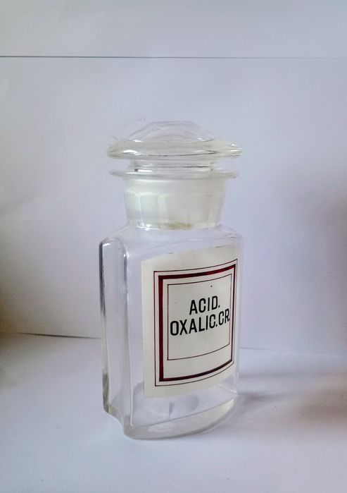 Sticla farmacie veche 17 cm fete 1930 interbelica