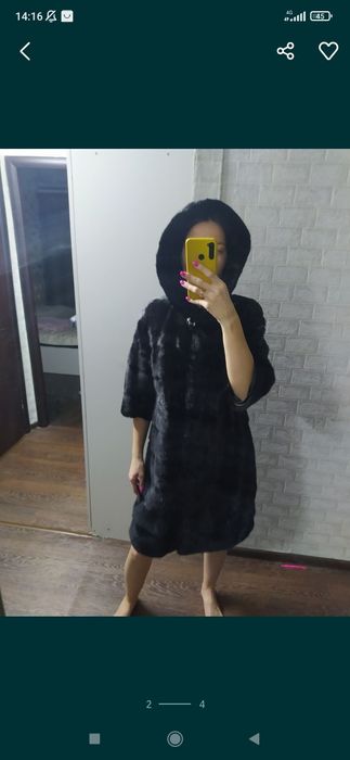 Шуба норка поперечка