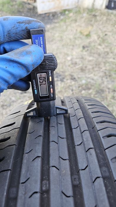 6бр като нови гуми 195 55 16 континентал continental