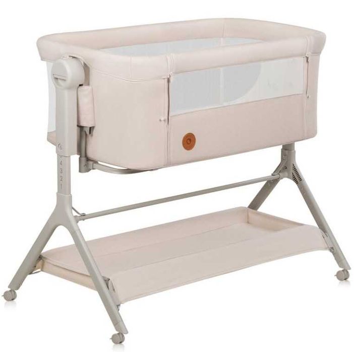 Patut pentru copii Lionelo, pliabil, co-sleeper Beige Sand