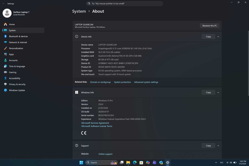 Microsoft Surface Laptop 7