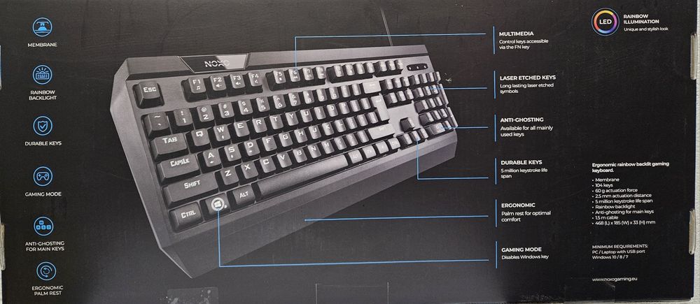 Гейминг клавиатура NOXO