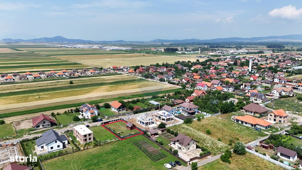 Teren intravilan 609 mp | Împrejmuit | Branșat la utilități | Prejmer