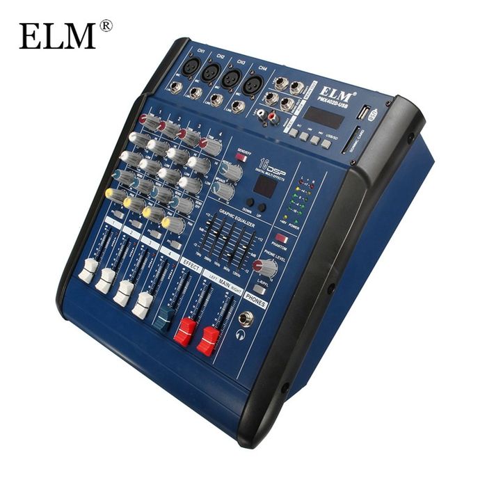 Aktiv miksher  usilitel 4 kanal yangi.