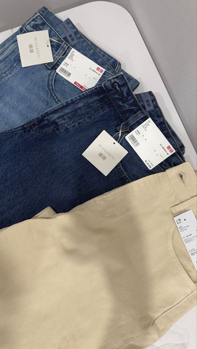 Джинсы юникло в колаборации с jw anderson