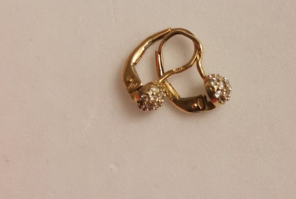 Cercei copii aur galben 585