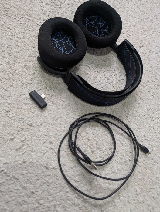 Căști wireless gaming SteelSeries Arctis 7P Black (PS5 / PC / Switch) – pernuțe noi
