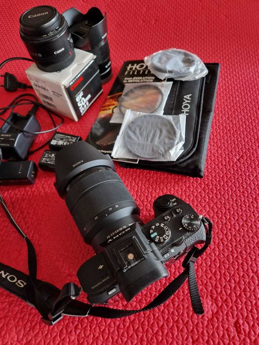 SONY A7-II 24MP Full-Frame + 3 обектива