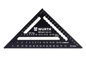 Измервателен триъгълник многофункционален 178 mm WURTH