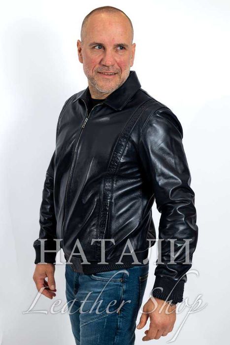 Кожен бомбър Лео