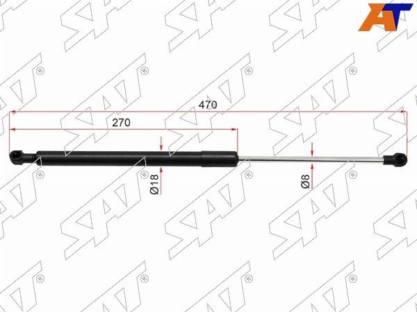 Амортизатор капота Seat Alhambra