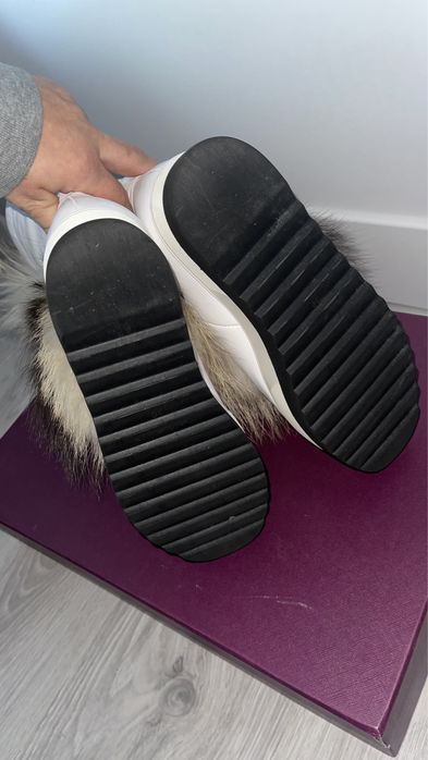 Cizme de iarna cu platforma si blana naturala